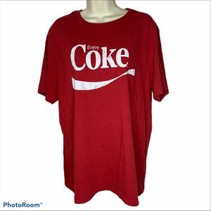 Red Enjoy Coke Logo Coca-Cola official tee shirt